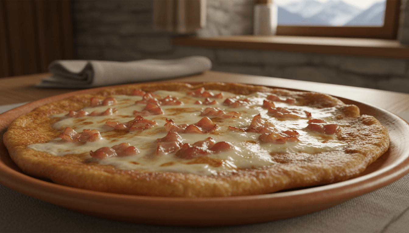 Farinata Valdostana con Fontina e pancetta