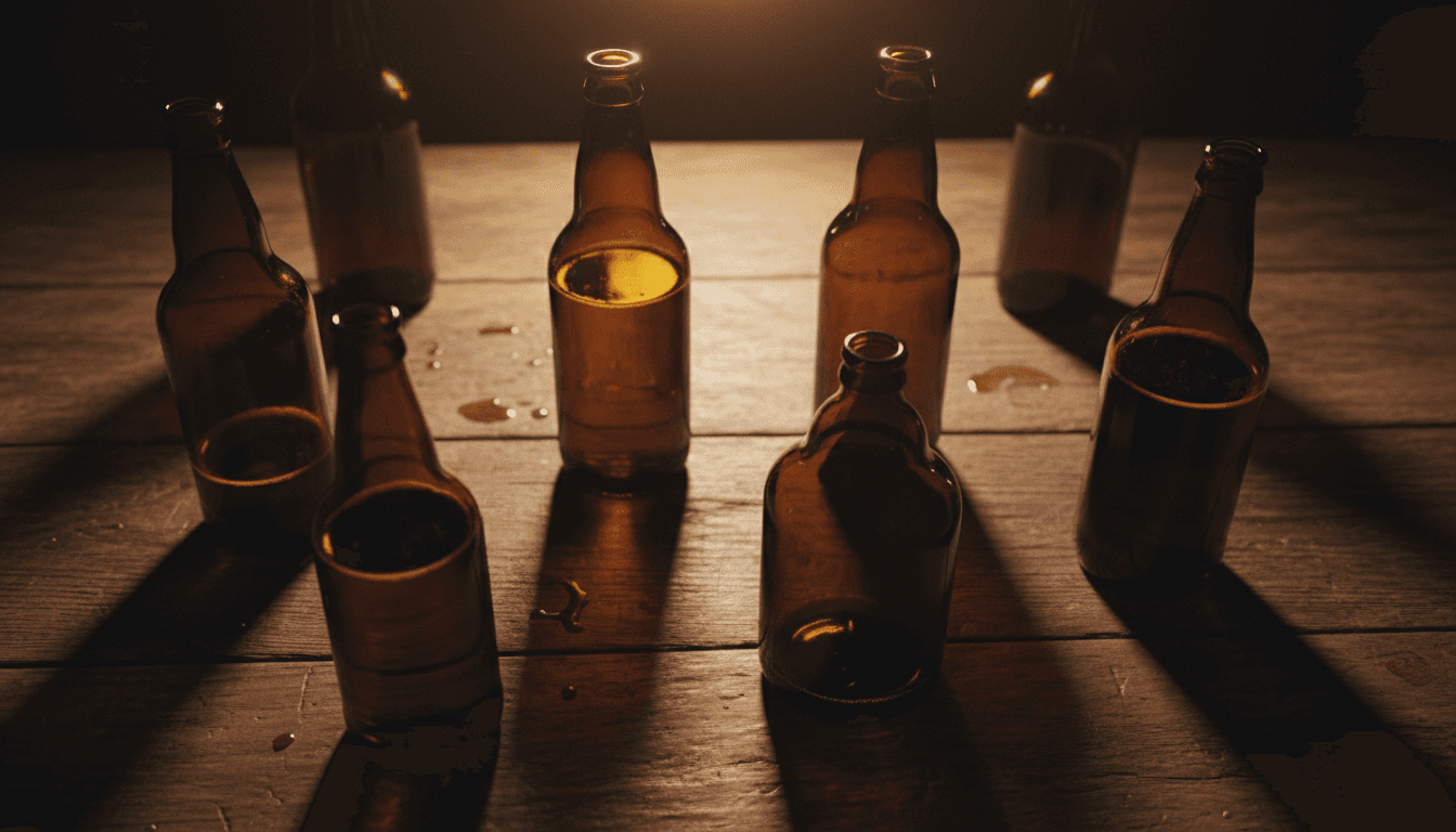 Selezione di birre internazionali in bottiglia