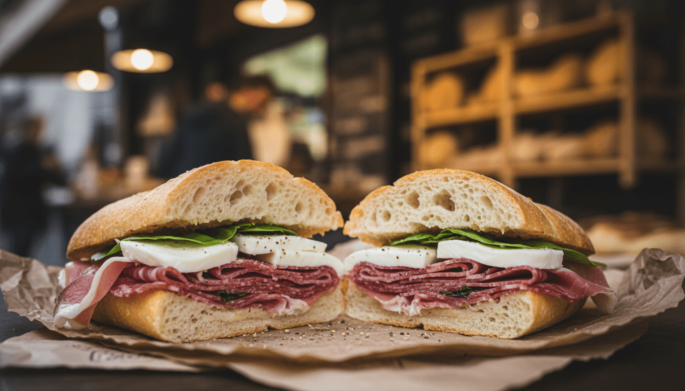 Panuozzo Farcito ripieno di salumi e formaggi